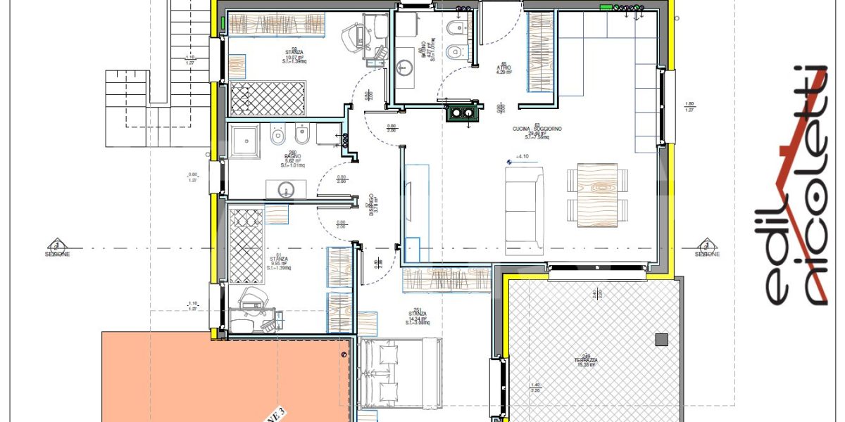 NUOVO ALLOGGIO CON TERRAZZO A SUD