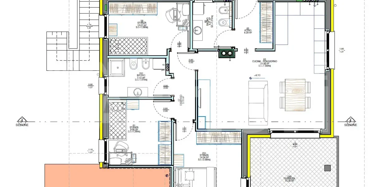 NUOVO ALLOGGIO CON TERRAZZO A SUD