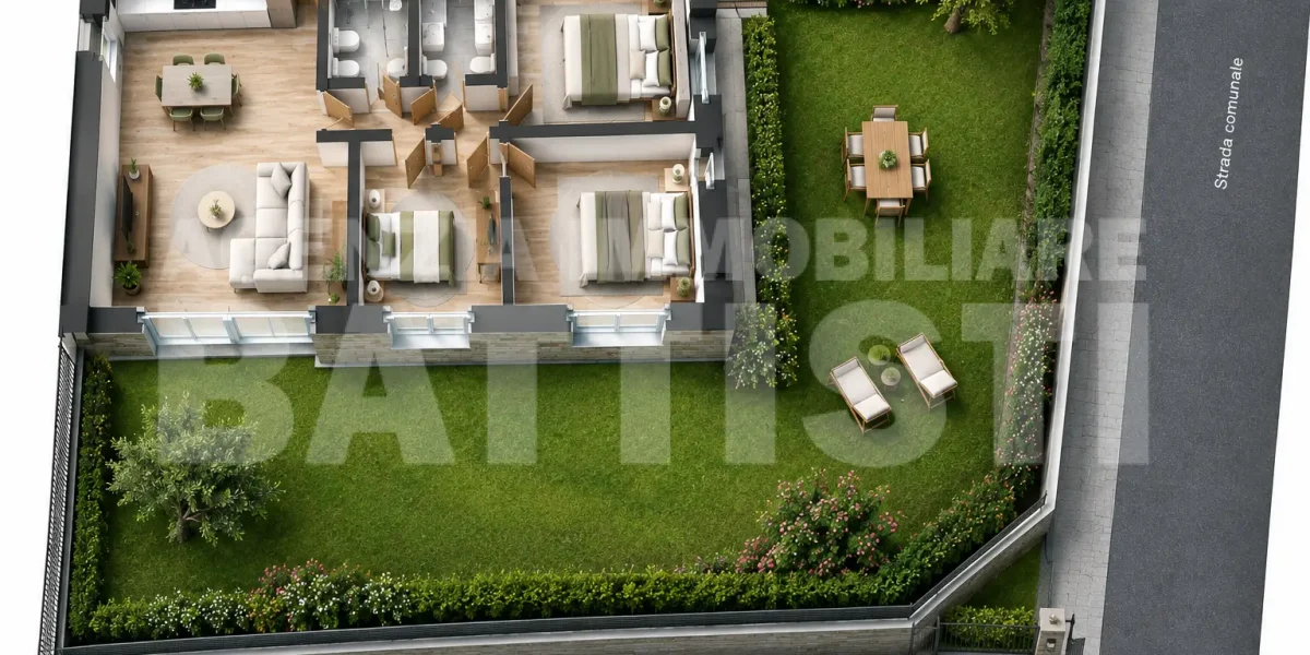 TRE CAMERE CON GIARDINO E GARAGE